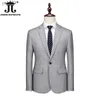 Mäns jackor S-6xl Men's Formal Blazer Fine Fashion Solid Color Groom Wedding Dress Suit Pock Business Sacka Jacket Tuxedol231115