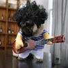 Vêtements pour chiens Costume de guitare pour animaux de compagnie Costumes de chien drôles Joueur de guitariste Halloween Noël Cosplay Party Vêtements de chat pour chien Dressing Tenues 231114