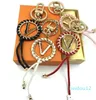 Keychains Alphabet Car Keychain Trendy Lace Circle Woven Bag Charm Lanyard top