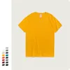 Men's T-skjortor Summer Solid 15 Färg Löst Vit T-shirt Män kvinnors bomullsskateboard Kort ärm Hip Hop Boys 'Black Top