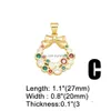 Charms Rainbow Crystal Heart Collier Pendentif Cuivre Plaqué Or Ours Mignon Bricolage Bijoux À La Main Fournitures Pdtb125 Drop Livraison Dhwt9