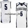 Mich28 Georgetown Hoyas College Basketball Jersey 5 Timothy Ighoefe 10 Chuma Azinge 12 Terrell Allen 20 George Muresan Women Youth Custom Stitched