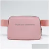 Borse portaoggetti Lu Crossbody Sport all'aria aperta Yoga Marsupio Donna Cinghia regolabile Cerniera Cross Body Camera Drop Delivery Home Garden Hou Dhjib