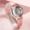 Montres-bracelets coloré ciel étoilé dame montre pour femme japon Quartz fines heures mode robe Bracelet en cuir fille cadeau d'anniversaire Julius No