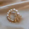 Broches en perles et strass pour femmes, style Baroque, tendance, papillon, tulipe, robe, pull, vêtements, accessoires, cadeaux de mariage
