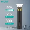 Hair Trimmer VGR T9 Mens Electric Clipper Professional Cutting Machine Metal Shell Barber for Men V082 231115