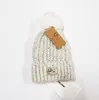 Hoed voor mannen vrouwen ontwerp mode hiphop brief effen schedel beanie caps casual warme dikke pet zwart witte hoeden