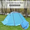 Tents and Shelters Desert Camping Tent with Snow Skirt Winter Type 2 Persons Warm Tents for Hiking Travelling 4 Seasons Outdoor Backpack Tent Q231117