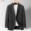 Mäns jackor högkvalitativa blazer mäns brittisk stil enkel elegant mode senior casual party business wear gentleman kostym monterad jackl231115