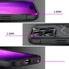 iPhone 15 14 Pro Max Magnetic Phone Case för Apple 13 12 11 Plus Hög transparent 2,3 mm hörnkuddad individuell knapp Inbyggd härdad glaslinsfilm Coque Fundas