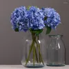 Flores decorativas MBF Alta Qualidade Hortênsia Artificial Única Haste Falso Seda Para Home Office Casamento Decoração Interior DIY Arranjo de Flores