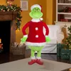 Grinch 2020 Decoadacin Ornament Szybki świąteczny prezent pokój pokój lalki Navidea Realistyczna dekoracja g0911 gkjnh