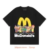 Tasarımcı Moda Giyim Erkekleri Tees Tshirt CPFM X McDonald's Cacus Jack Co BR Aile Fotoğraf Köpüğü Baskılı Kısa Kollu T-Shirt