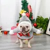 Hundkläder Cat and Dog Christmas Costumes Year Pet Supplies Warm Puppy Christmas Hairball Snowman Transformer Costume 231114