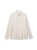 Camicette da donna nlzgmsj Office elegante Lady White Basic Up Shirt Women Spring Long Cleuse Wear Wear Shirts