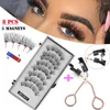 False Eyelashes Makeup Tools Easily Apply Handmade Reusable No Glue Needed With Applicatore Magnetic Five Magnets