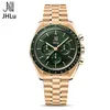 شاهد عصابات Jhlu Watch Men's Luxury Fashion Diald عالي الجودة Dial Luminous Fething Steel Band Quartz Watch Men's Watch 231115