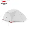 Tents and Shelters Naturehike Upgraded Star River 2 20D Silicone Fabric Waterproof Doub-Layer 2 Person 4 Season Aluminum Rod Outdoor Camping Tent Q231115