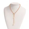 Anhänger Halsketten Trendy Dicke Kette Perlen Halskette Für Frauen Mode Geometrische OT Schnalle Ketten Choker Kragen Schmuck Goth Kpop Geschenk