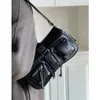 Вечерние сумки HAEX Punk Женская сумка 2023 Trend Vintage PU Подмышки через плечо Bolso Mujer Harajuku Moto Style Индивидуальная сумка A Main Femme 231115