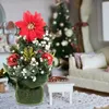 Kerstversiering Kerstvakantie Bomen Feest Decoratieve Versiering Standbeeld Tafeldecoratie