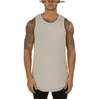 ARSV Summer Men's Sports Vest American Fashion Brand Wash Large Split Body Building Training Canotta Tinta unita T-shirt senza maniche per uomo G8K0