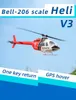 ElectricRC Aircraft Fly Wing Bell 206 V3 RCヘリコプターRTF PNP 6チャネル116 H1フライトコントローラー付きブラシレスモーターGPSリモコン231114