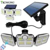 Garden Decorations 20w Super Bright Solar Lights 122led IP65 Waterproof Outdoor Indoor Lamp With Adjustable Head Wide Lighting Angle 230414