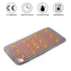 Couvertures Tapis chauffant pour pieds, arrêt automatique, thérapie thermique, feuille électro portable, détachable, lavable pour les douleurs dorsales, soulage les muscles