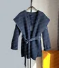 Womens jackets for women trench coat designer windbreaker fashion hooded cloak letters Style with belt slim lady outfit jacket Woolen black coats old flower pattern