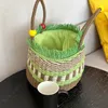 Zomer Ontwerpers Tote Bag Straw Weave Totes Vrouwen Designer Tas Vrouwen Geweven Tas Luxe Handtas Mode Klassieke Grote Capaciteit Emmer Zakken patchwork Kleuren