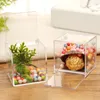 Bijoux Pochettes 18 Pcs Boîte De Rangement Transparent Conteneur Cas Cadeau Carré Bonbons Acrylique Banquet