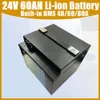 24V 60AH 800W 1000W 2000W LI-ION مدمج BMS 40A 60A 80A LITHIUM ION BUTTION