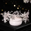 Coiffures femme mariage feuille bandeau fête accessoire tricot argent robe cheveux vignes avec strass pour banquet mascarade