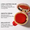 Blush Private Label Blusher Cream 4g Aangepaste bulk 5-kleuren monochrome lip- en wangkleur Multifunctioneel pigment Leuke roze doos make-up 231114