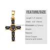 Charms Big Rainbow Colorf Cross Pendentifs pour collier plaqué or cuivre Zircon Relius bijoux composants Pdta638 Drop Delivery Jewelr Dhdzb