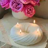 Candles Big Donut shape Silicone Candle Mold Handmade Chocolate Cookie Biscuit Baking Molds Cube Plaster Epoxy Resin Molds Acrylic mold 231114