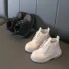 Stövlar barn läder chelsea stövlar vattentäta barn sneakers grå svarta stövlar för baby flickor stövlar pojkar skor skolfest 231115