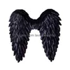 Dekoracja imprezy Angel Feather Wings Halloween świąteczne rekwizyty sceniczne scena Scena Układ czarny czerwony biały Y220610 Drop Deli Dhdkp