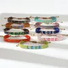 Brin 15 Couleurs Verre Perle De Riz Bracelet Tressé Femmes Bijoux Pulseras Femme À La Main Perles Bijoux Wrap Bracelets