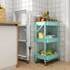 Kök förvaring SH 2023 år Aoliviya rack golv rörlig vikbar mobil vagn badrum frukt och grönsak