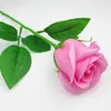 Decoratieve bloemen 40 stuks roze bloemstengel enkele tak plastic stengels