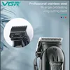 Tondeuse à cheveux VGR Clipper Machine de découpe électrique professionnelle sans fil pour hommes affichage numérique V282 231115