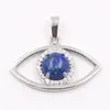 Pendant Necklaces YJXP Silver Plating Natural Stone Pendants Devil's Eye Amulet Micro Inlaid Zircon Women Personality Lucky Protection
