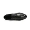 Chaussures habillées italiennes faites à la main hommes d'affaires Oxfords talon haut en cuir véritable noir fête richelieu formel augmenter la hauteur