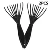 Nouveau 2 pièces Mini nouveau peigne à cheveux brosse nettoyant dissolvant poignée intégrée outil utile nettoyant peigne à cheveux brosse accessoires crochet griffe