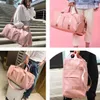 Sacos de ioga Bolsa de lona personalizada Bolsa de ginástica esportiva bordada Viagem com bolsos secos e molhados Compartimento de sapato presente para padrinho dama de honra 231114