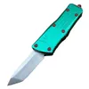 High End Green Mt UT Auto Tactical Knife D2 Stone Wash Blade CNC 6061-T6 Aluminium Handle EDC Gift Knives With Nylon Bag