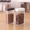 Lagringsflaskor 6 st/Lot Kitchen Organizer Box Säsongsburk Transparent Salt Pepper Spice Sprayer Container Cumin Bottle Tank