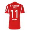 23 24 Maglie da calcio Union Berlin AARONSON FOFANA Champions League KRAL KHEDIRA LAIDOUNI BEHRENS KHEDIRA DIOGO DOEKHI 2023 2024 Maglie da calcio casa lontano terzo